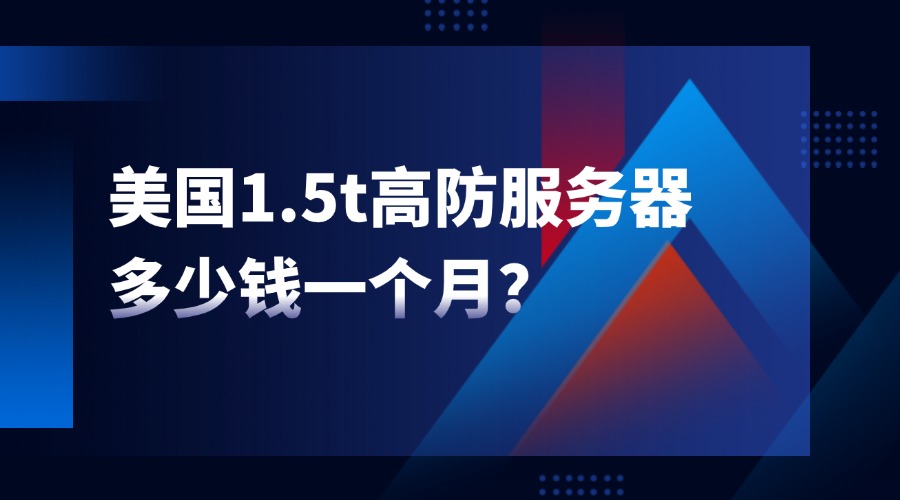 美国1.5t高防服务器多少钱一个月？缩略图