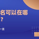in域名可以在哪查询？查询方法一览